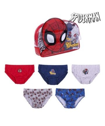 Pacco di Slip da Uomo Spiderman Bimbo Multicolore (5 uds)