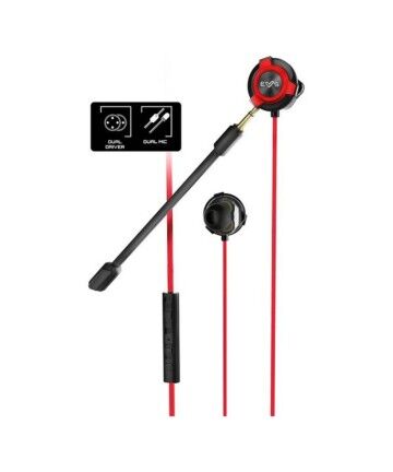 Auricolari con Microfono Gaming Energy Sistem ESG-1 3.5 mm Nero Rosso