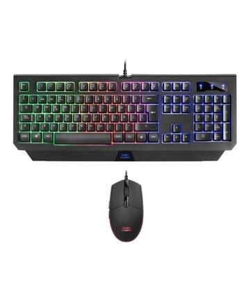 Tastiera e Mouse Gaming Mars Gaming MCP100ES RGB USB Nero