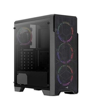 Casse Semitorre Micro ATX / Mini ITX / ATX Aerocool Ore Saturn RGB USB 3.2 Nero