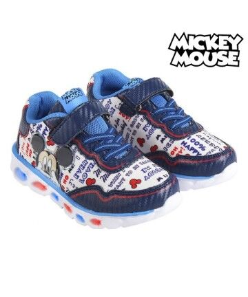 Scarpe Sportive con LED Mickey Mouse Azzurro