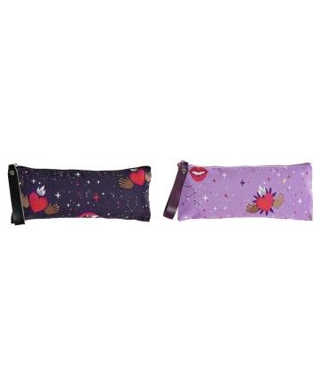 Confezione DKD Home Decor Rosa Lilla (2 pcs)