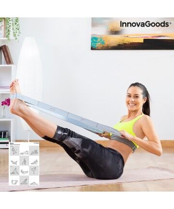 Banda Elastica Fitness per Stretching con Manuale per Esercizi Stort InnovaGoods