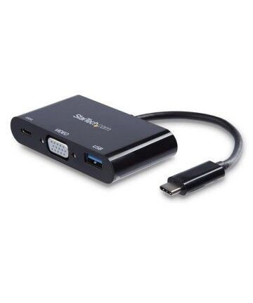 Adattatore USB C con VGA Startech CDP2VGAUACP          Nero