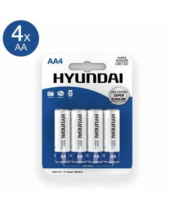 Batterie Alcaline Shine Inline Hyundai AA (4 uds)