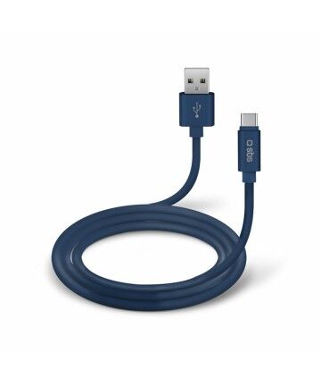 Cavo USB A 2.0 con USB C SBS TECABLPOLOTYPECB Azzurro