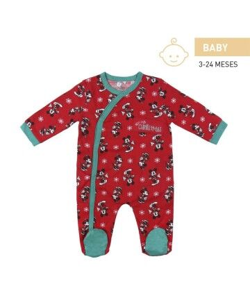 Tutina a Maniche Lunghe per Bambini Mickey Mouse Rosso