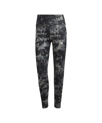 Leggings Sportivi Adidas D2M Print High-Rise Nero