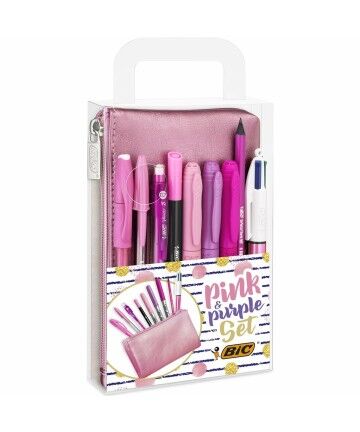 Set di Penne Bic Pink & Purple (Ricondizionati D)