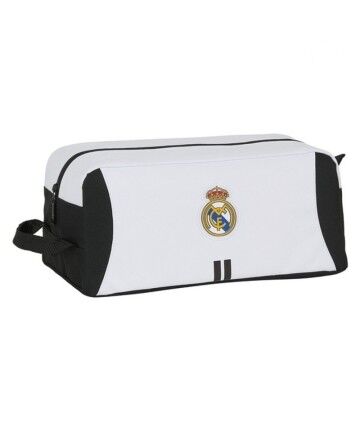 Scarpiera da Viaggio Real Madrid C.F. Nero Bianco (34 x 15 x 18 cm)