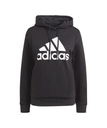 Felpa con Cappuccio Donna Adidas W BL FL HD GL0653 Nero