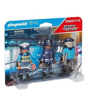 Playset  City Action Police Figures Set Playmobil 70669 (18 pcs)