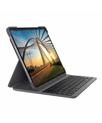 Custodia per iPad + Tastiera Logitech Slim Folio Pro (Ricondizionati A+)