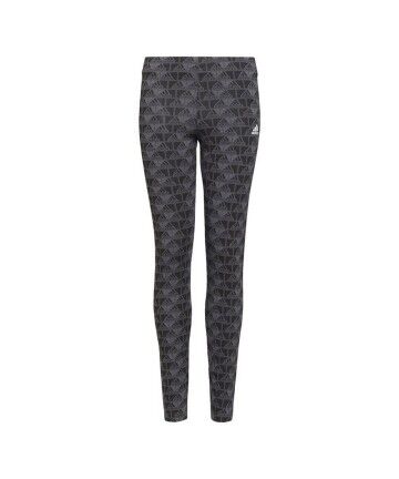 Leggings Sportivi Adidas Essentials Logo Grigio