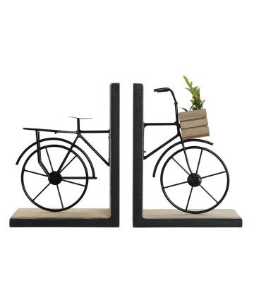 Fermalibri DKD Home Decor Bicicletta Legno MDF (28 x 10 x 18.5 cm)