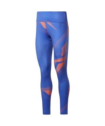 Leggings Sportivi Reebok MYT Printed Azzurro