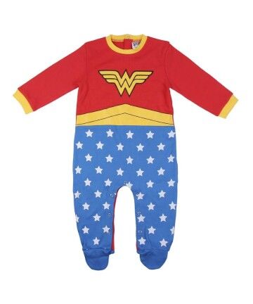 Tutina a Maniche Lunghe per Bambini Wonder Woman Rosso