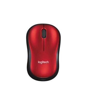 Mouse senza Fili Logitech M185 Rosso