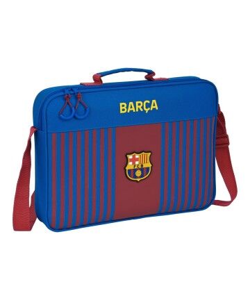 Portadocumenti F.C. Barcelona Rosso Granato Blu Marino (38 x 28 x 6 cm)