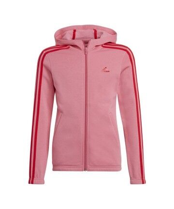 Giacca Sportiva da Bambini Adidas  Essentials Full-Zip Rosa