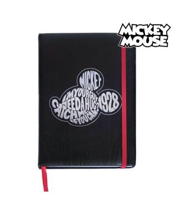 Agenda con Segnalibro Mickey Mouse A5 Nero