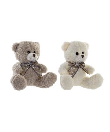 Orsetto di Peluche DKD Home Decor Marrone Beige Orso (2 pcs) (10 x 10 x 15 cm)