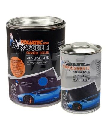 Gomma Liquida per Auto Foliatec Sealer Transparent Ultra Mate (2 L) & Sealer Hardener (1 L)