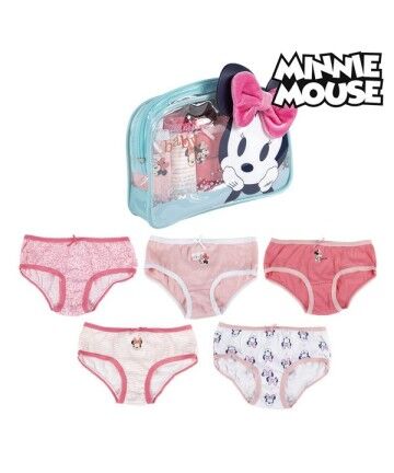 Confezione di Slip da Bambina Minnie Mouse Multicolore (5 uds)