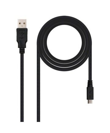 Cavo USB 2.0 A con Micro USB B NANOCABLE 10.01.0501 (1,8 m) Nero