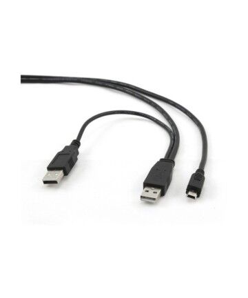 Cavo Doppio da USB a Mini USB GEMBIRD CCP-USB22-AM5P-3 Nero