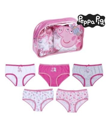 Confezione di Slip da Bambina Peppa Pig Multicolore (5 uds)