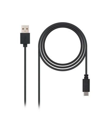 Cavo USB A con USB C NANOCABLE 10.01.210 Nero