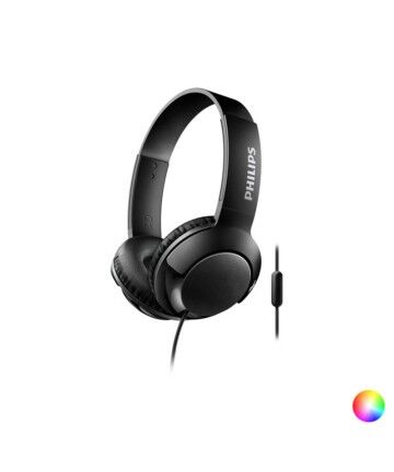 Auricolari con Microfono Philips SHL3075/10 BASS+ 40 mW (3.5 mm)