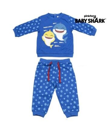 Tuta per Neonati Baby Shark Azzurro