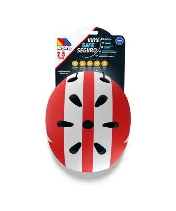 Casco per Bambini Moltó Bianco Rosso 48-53 cm