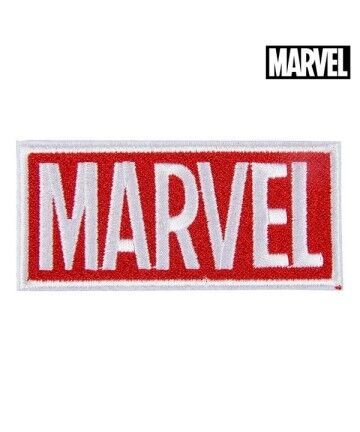 Toppa Marvel Bianco Rosso Poliestere (9.5 x 14.5 x cm)