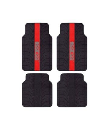 Set di Tappetini per Auto Sparco SPC1913RS Universale Nero/Rosso (4 pcs)