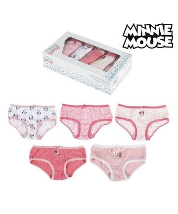 Confezione di Slip da Bambina Minnie Mouse Multicolore (5 uds)