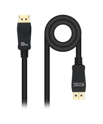 Cavo DisplayPort NANOCABLE HDR 8K Ultra HD Nero