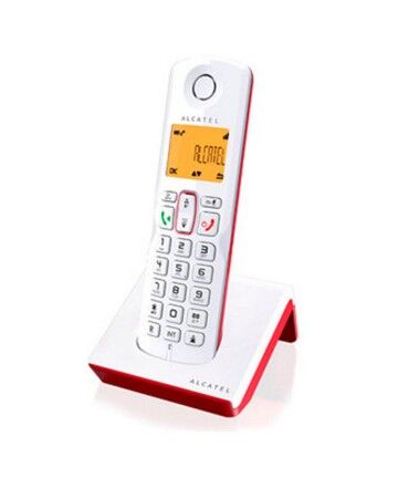 Telefono Senza Fili Alcatel S-250 DECT SMS LED Bianco Rosso