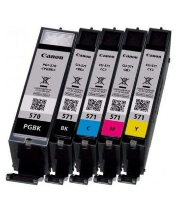 Cartuccia d'inchiostro compatibile Canon PGI570/CLI571 Giallo Nero Ciano Magenta (5 pcs)