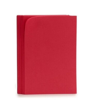 Carta Rosso Gomma Eva 10 (30 x 2 x 20 cm) (10 Pezzi)