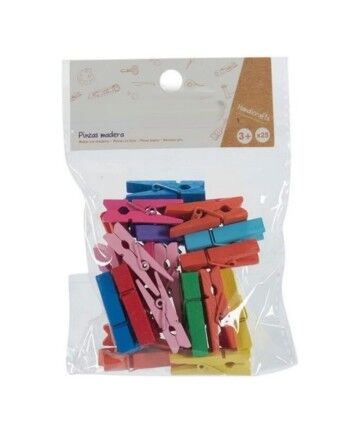 Pinze per Lavori Fai da Te Multicolore Legno (25 pcs)