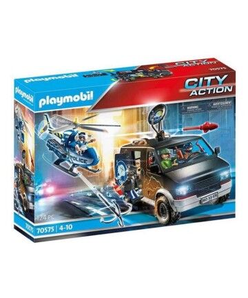 Playset City Action Police Helicopter Playmobil 70575 (124 pcs)