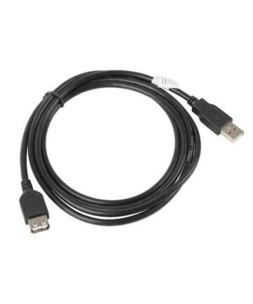 Cavo Prolunga USB Lanberg Maschio/Femmina 480 Mb/s Nero