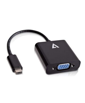 Adattatore USB C con VGA V7 V7UCVGA-BLK-1E       Nero