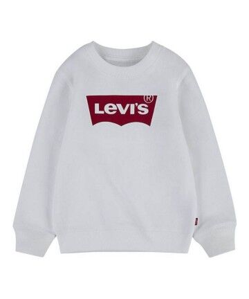 Felpa per Bambini Levi's Batwing Crewneck Bianco