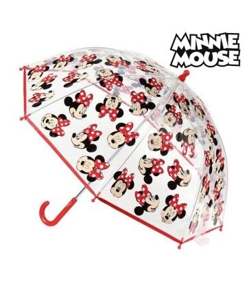 Ombrello a Bolla Minnie Mouse Trasparente (ø 45 cm)