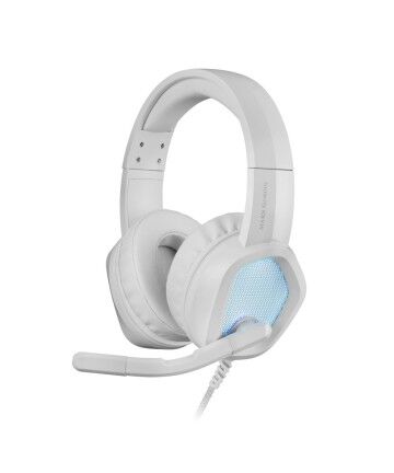 Auricolare con Microfono Gaming Mars Gaming ‎MH320W LED RGB Stereo Grigio