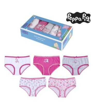 Confezione di Slip da Bambina Peppa Pig Multicolore (5 uds)